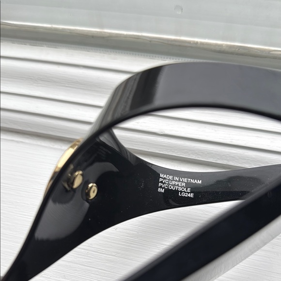 Michael Kors Black and Gold Sandals - Picture 6 of 6